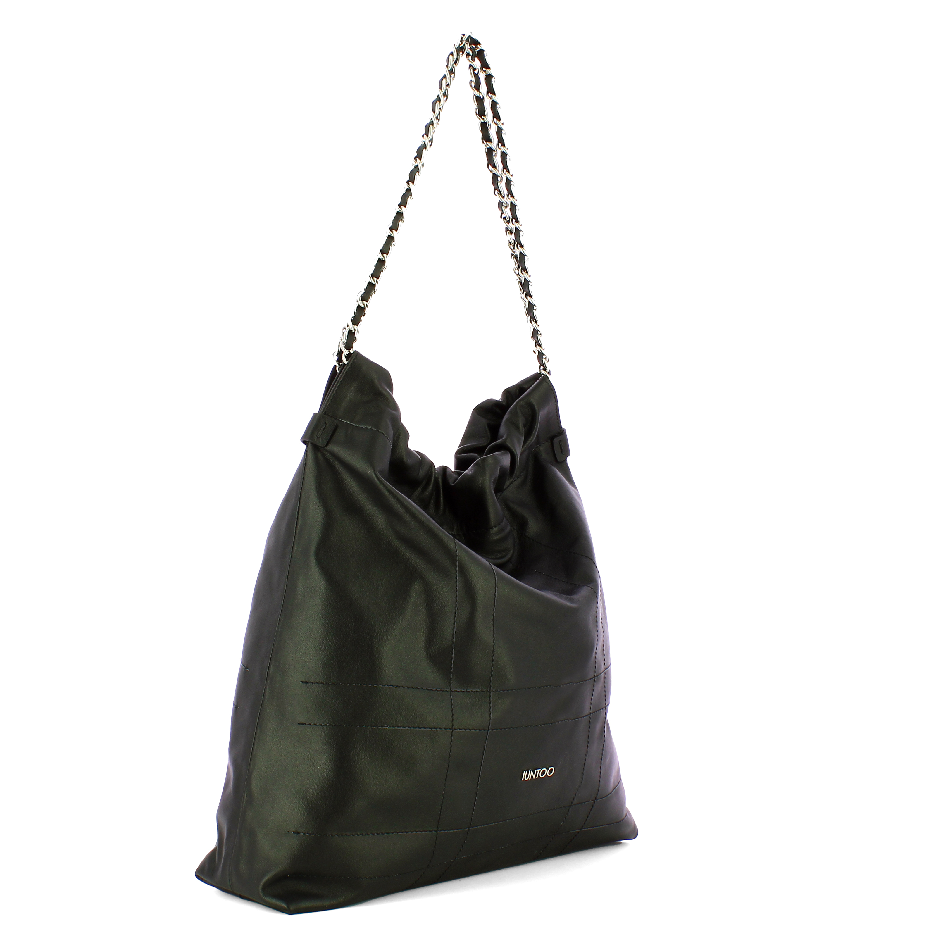 Iuntoo Borsa a spalla Grande Accattivante Nero - 2