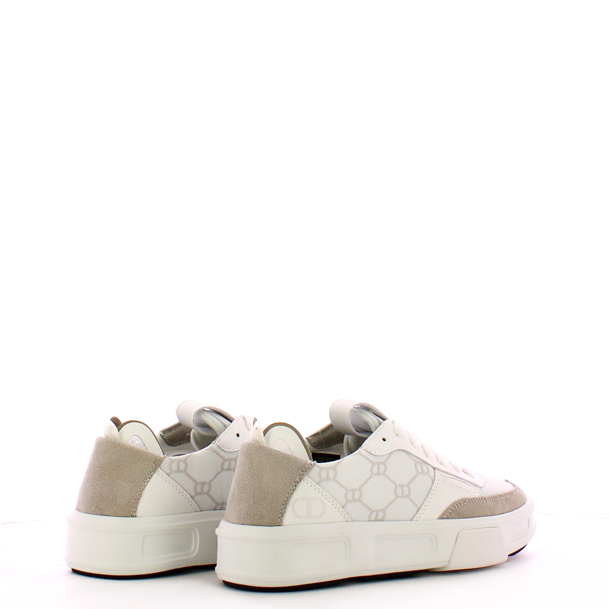Sneakers Fessura con inserti a contrasto Bianco Ottico