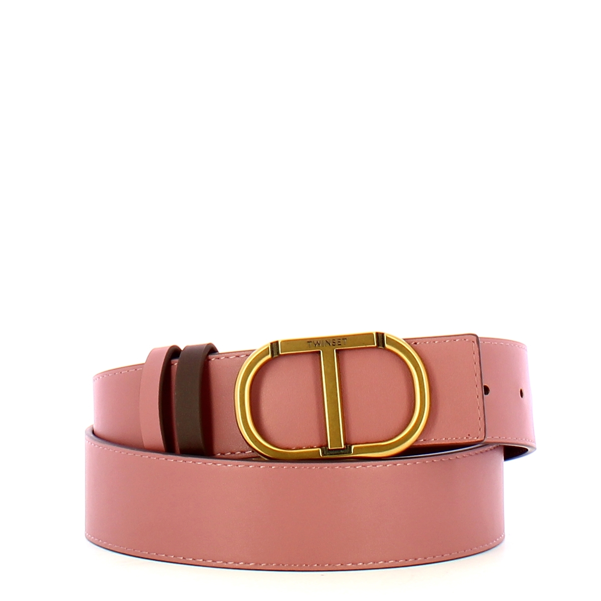 Cintura reversibile Oval T Coffe Chocolate