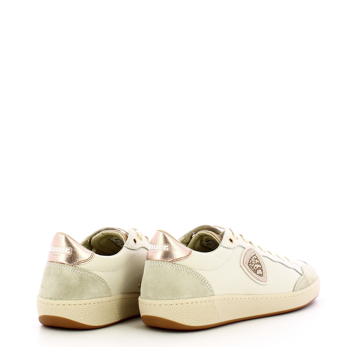 Sneakers Olympia 11 suede White Nude