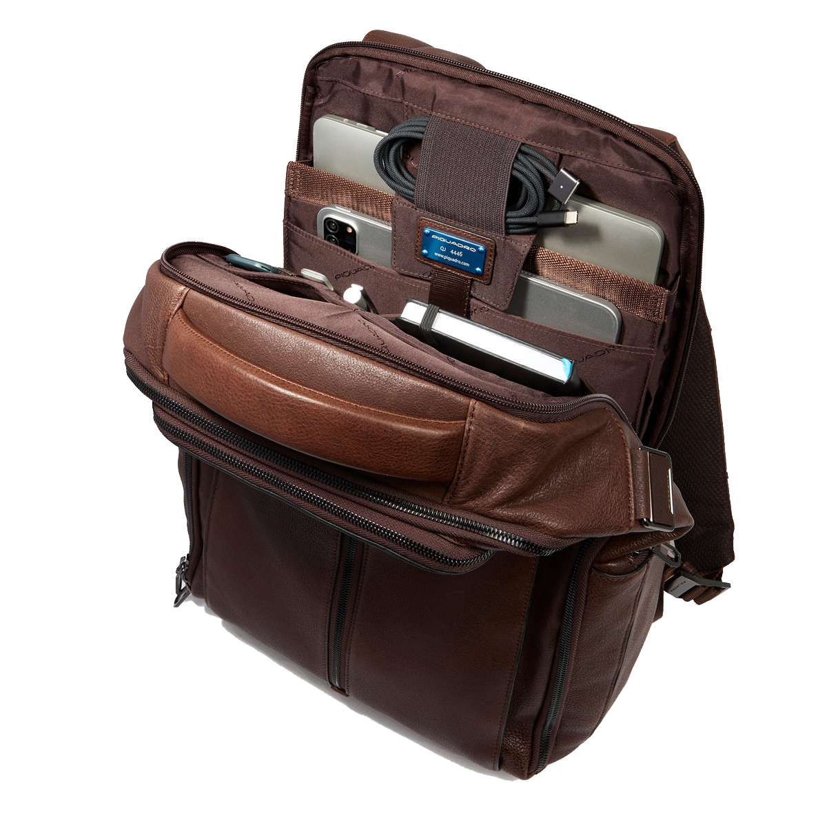Piquadro Zaino Hedley Porta PC 15.6" Blu - 4