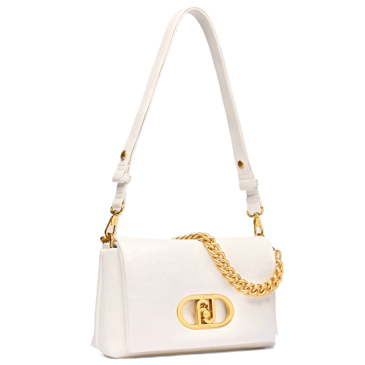 Borsa a spalla LaPuffy piccola Off White - 2