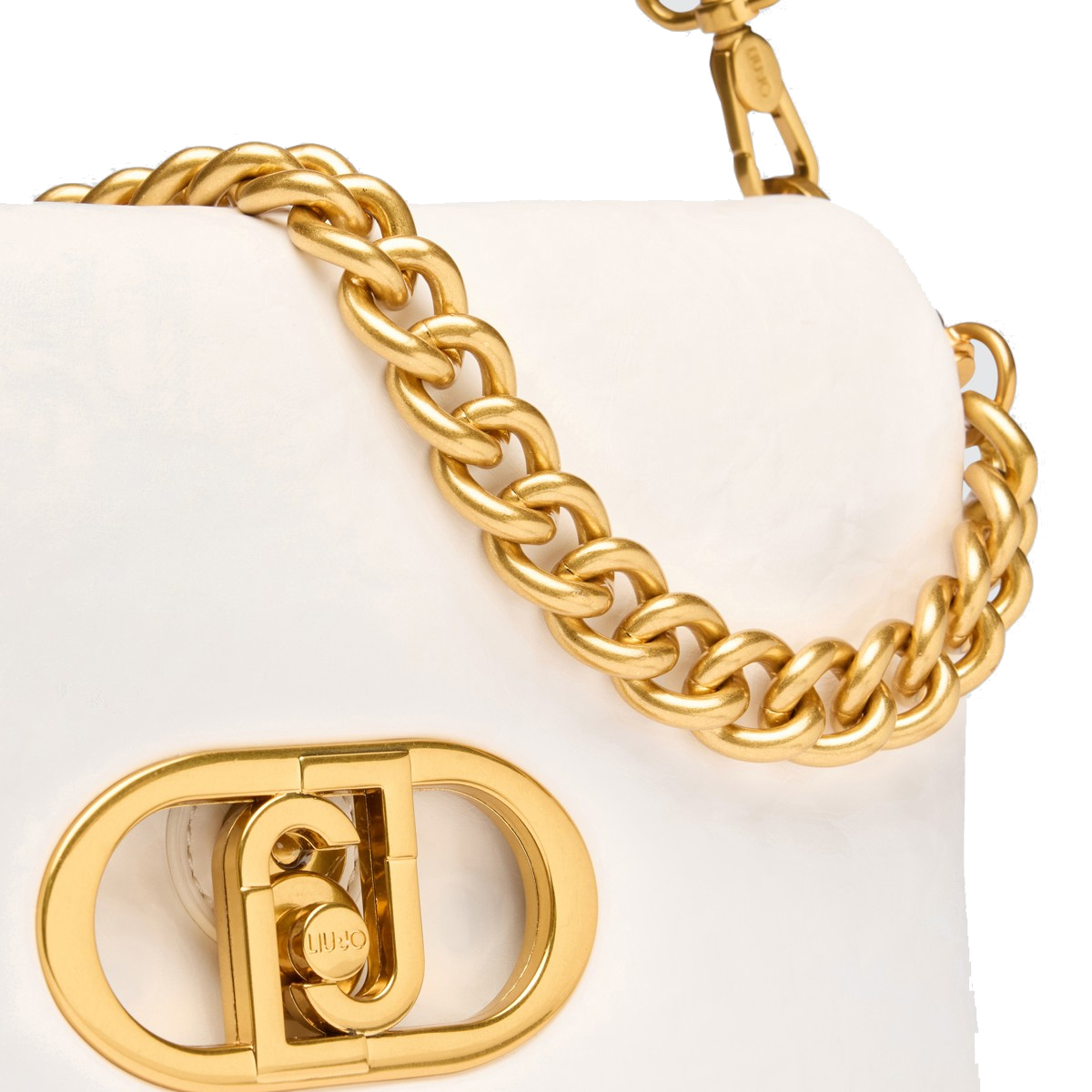 Borsa a spalla LaPuffy piccola Off White - 4