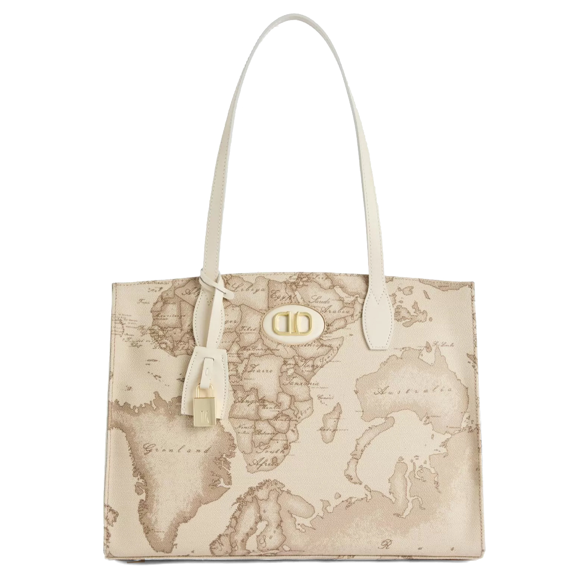 Alviero Martini 1a Classe Shopping Sand Safari Geo Rafia - 1