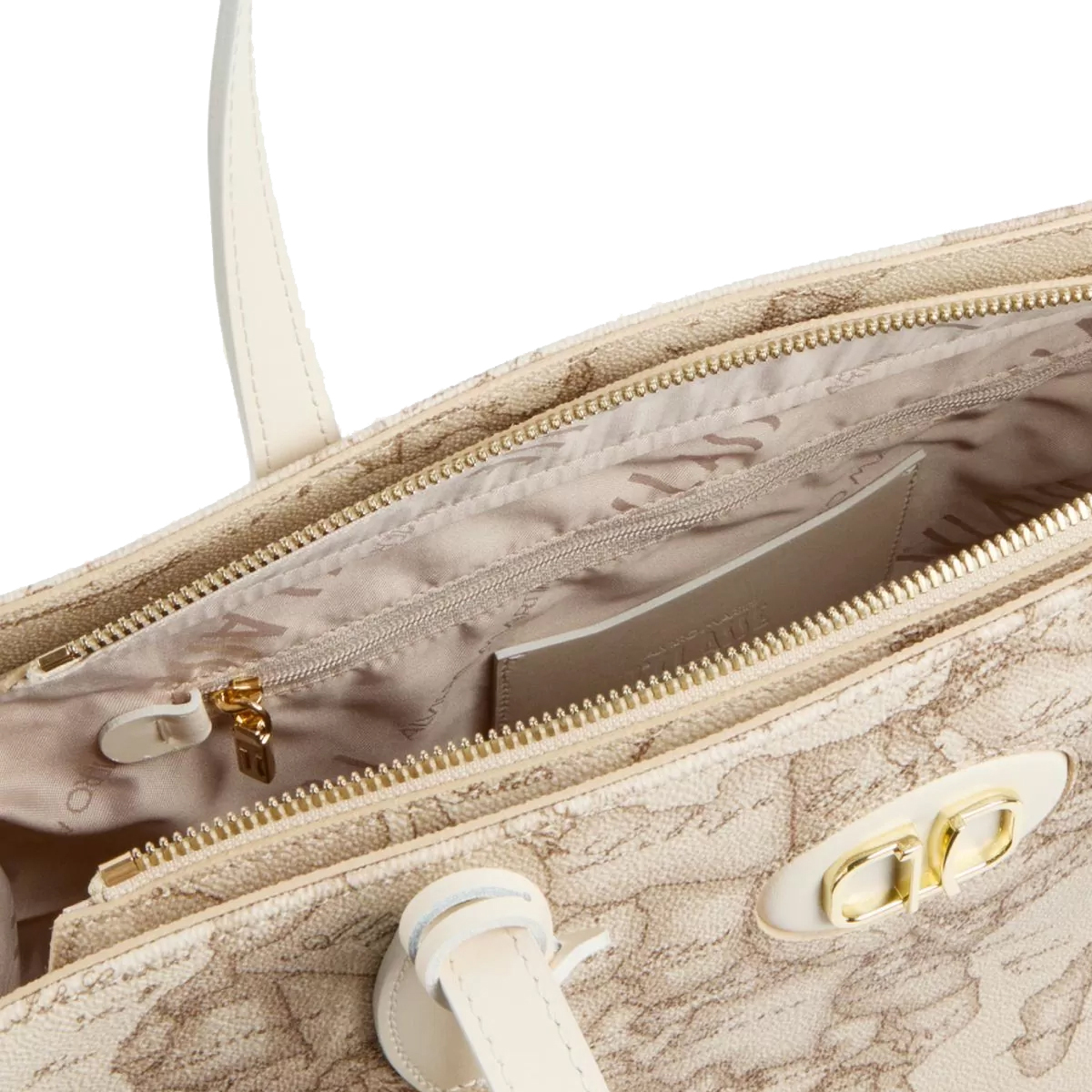 Alviero Martini 1a Classe Shopping Sand Safari Geo Rafia - 4