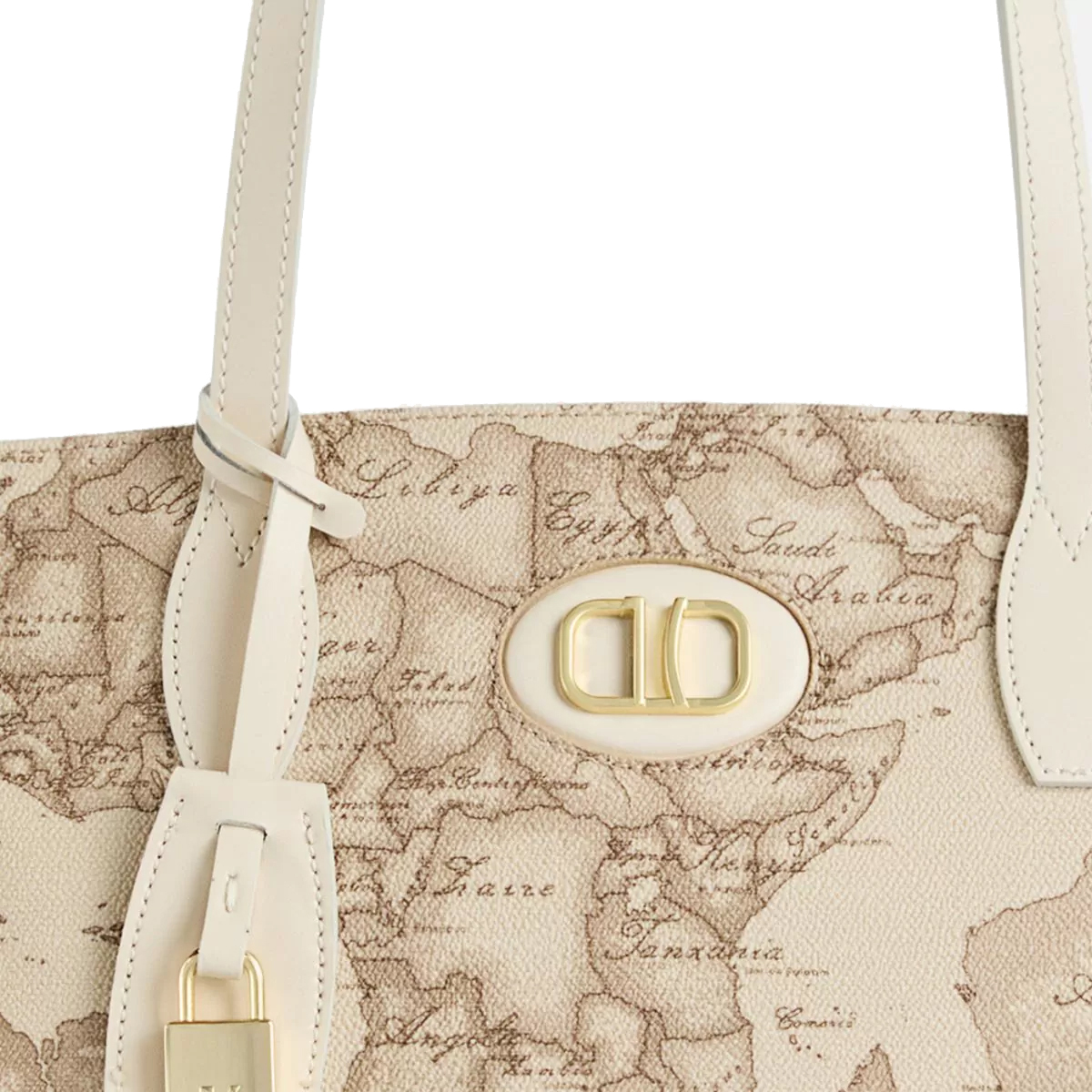 Alviero Martini 1a Classe Shopping Sand Safari Geo Rafia - 3