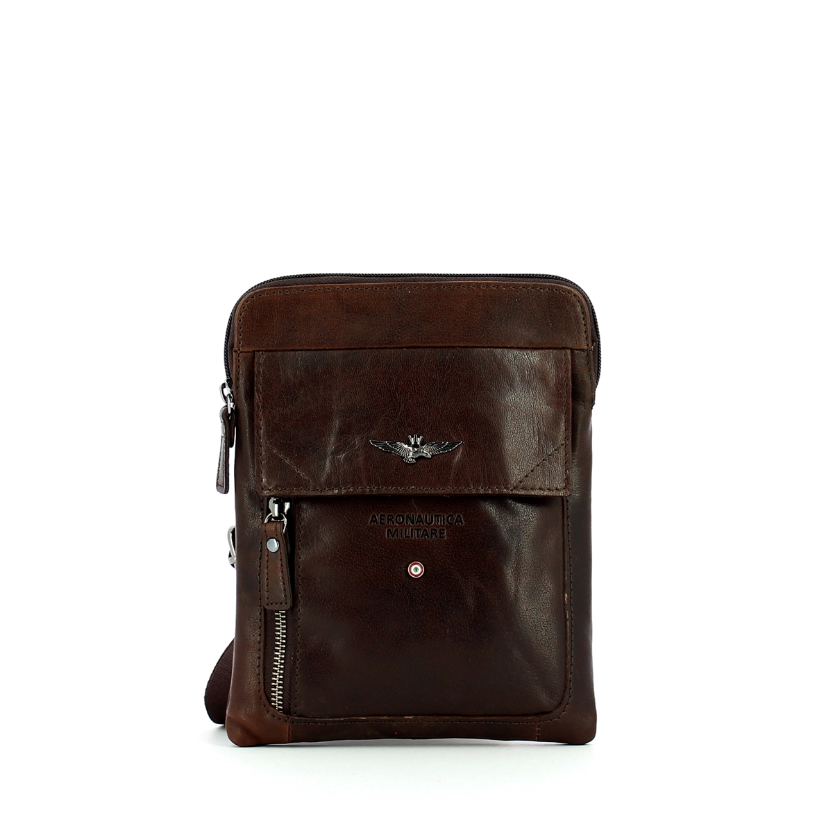 Aeronautica Militare Borsello sottile Mini in pelle - 1