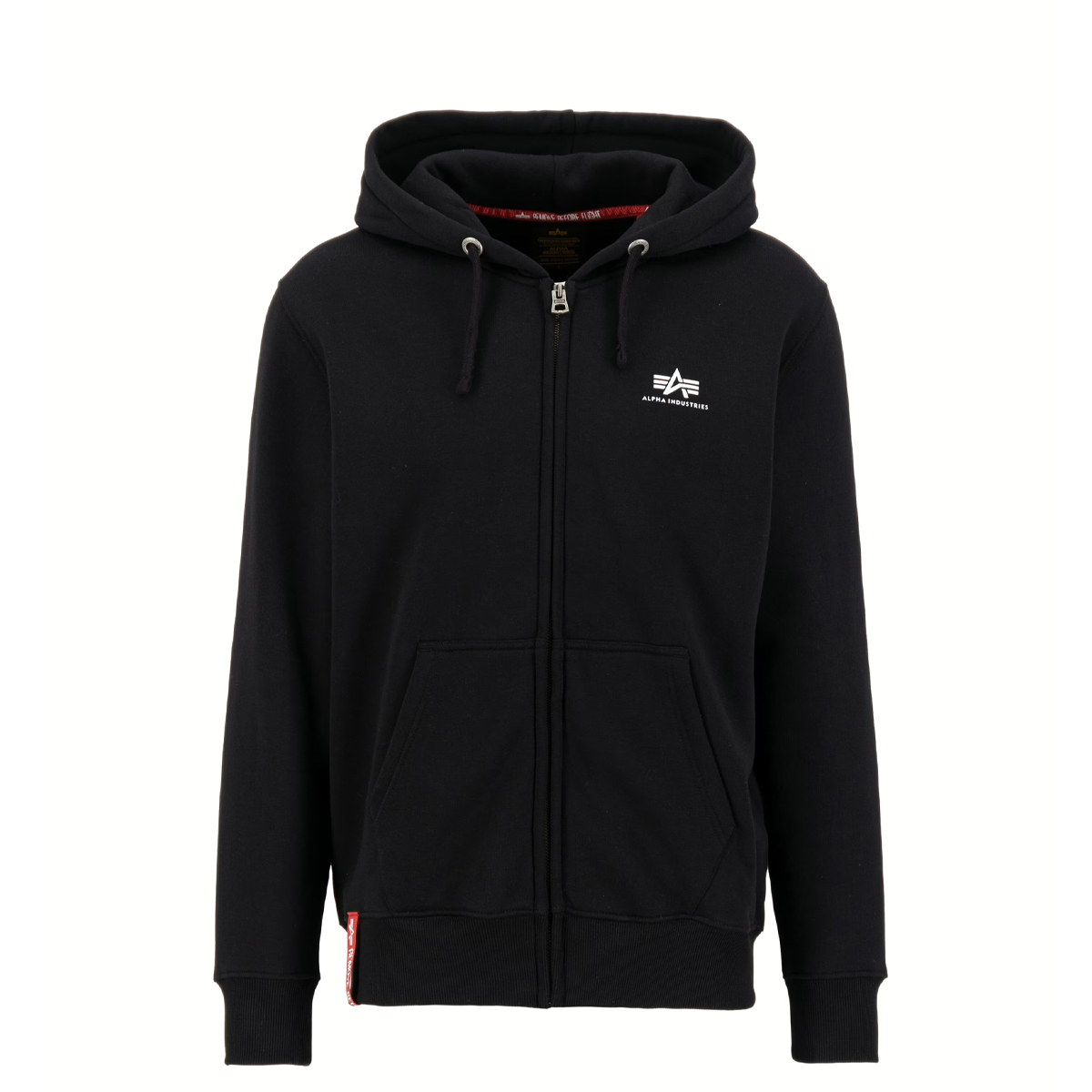 ALIN Felpa Basic Zip Black - 1