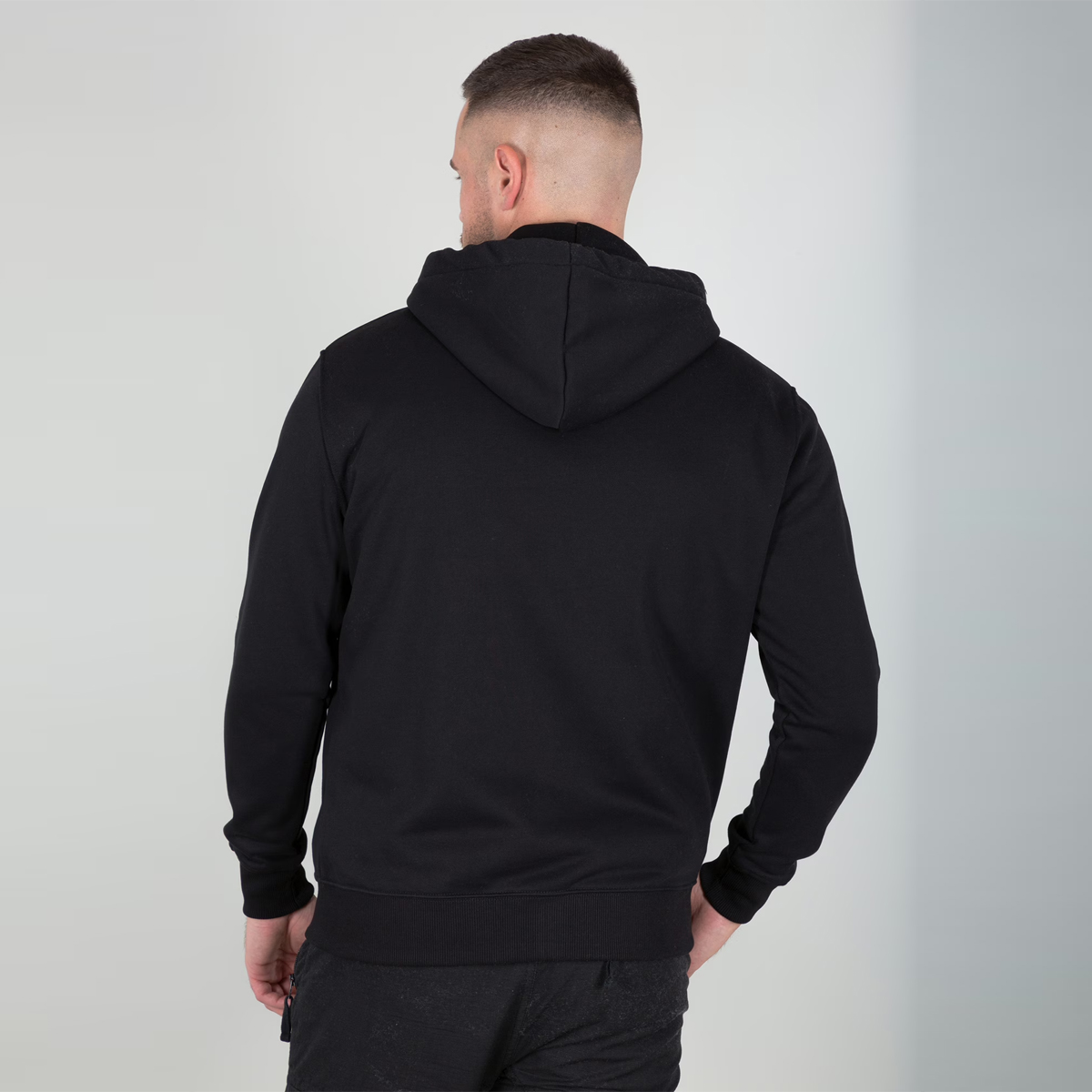 ALIN Felpa Basic Zip Black - 3
