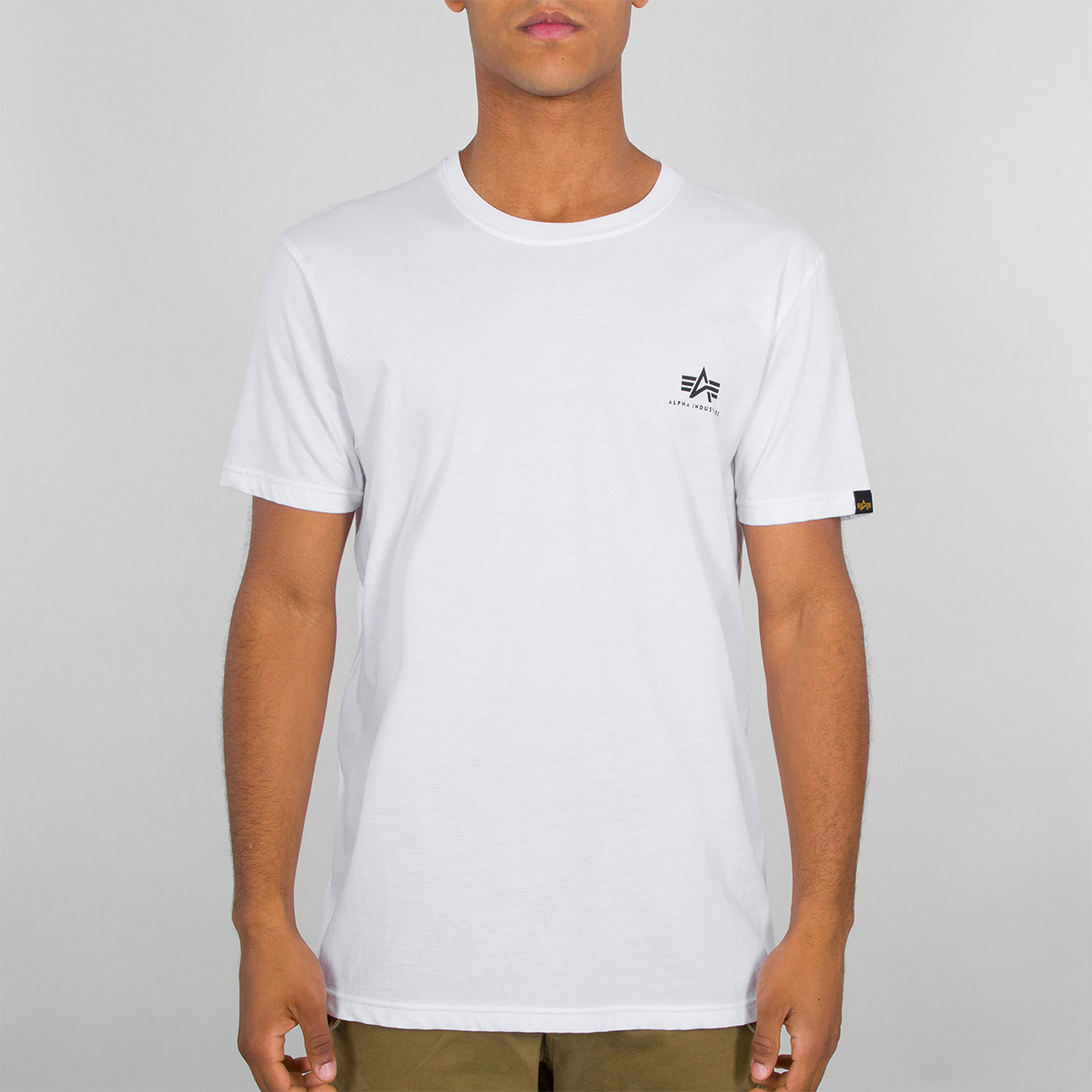 ALIN T-Shirt Basic T Small Logo White - 2