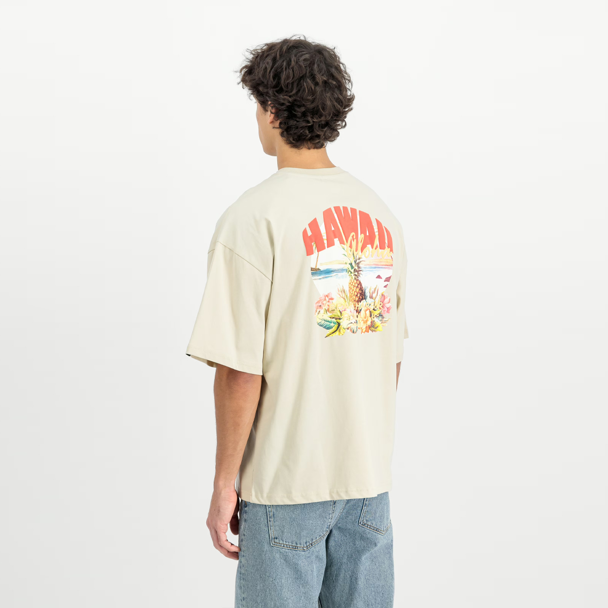 Alpha Industries T-Shirt Hawaii Aloha Back Print Vintage White - 5 Alpha Industries T-Shirt Hawaii Aloha Back Print Vintage White - 5