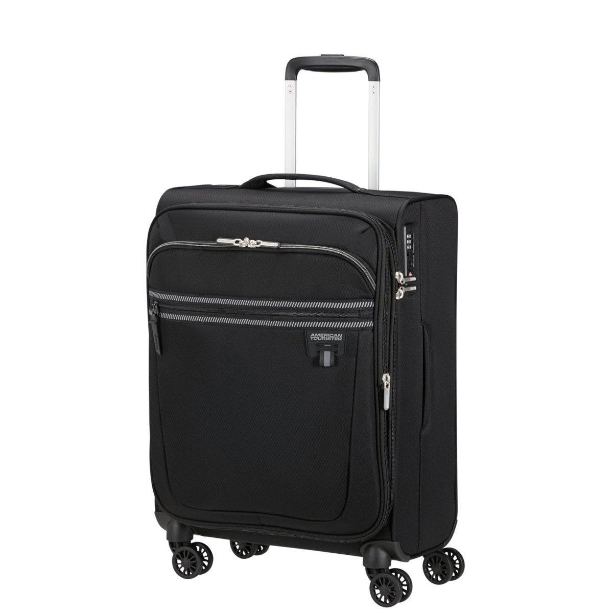 American Tourister Bagaglio a mano Trolley Cabina Aerospin Spinner Exp. 55 cm Black - 2