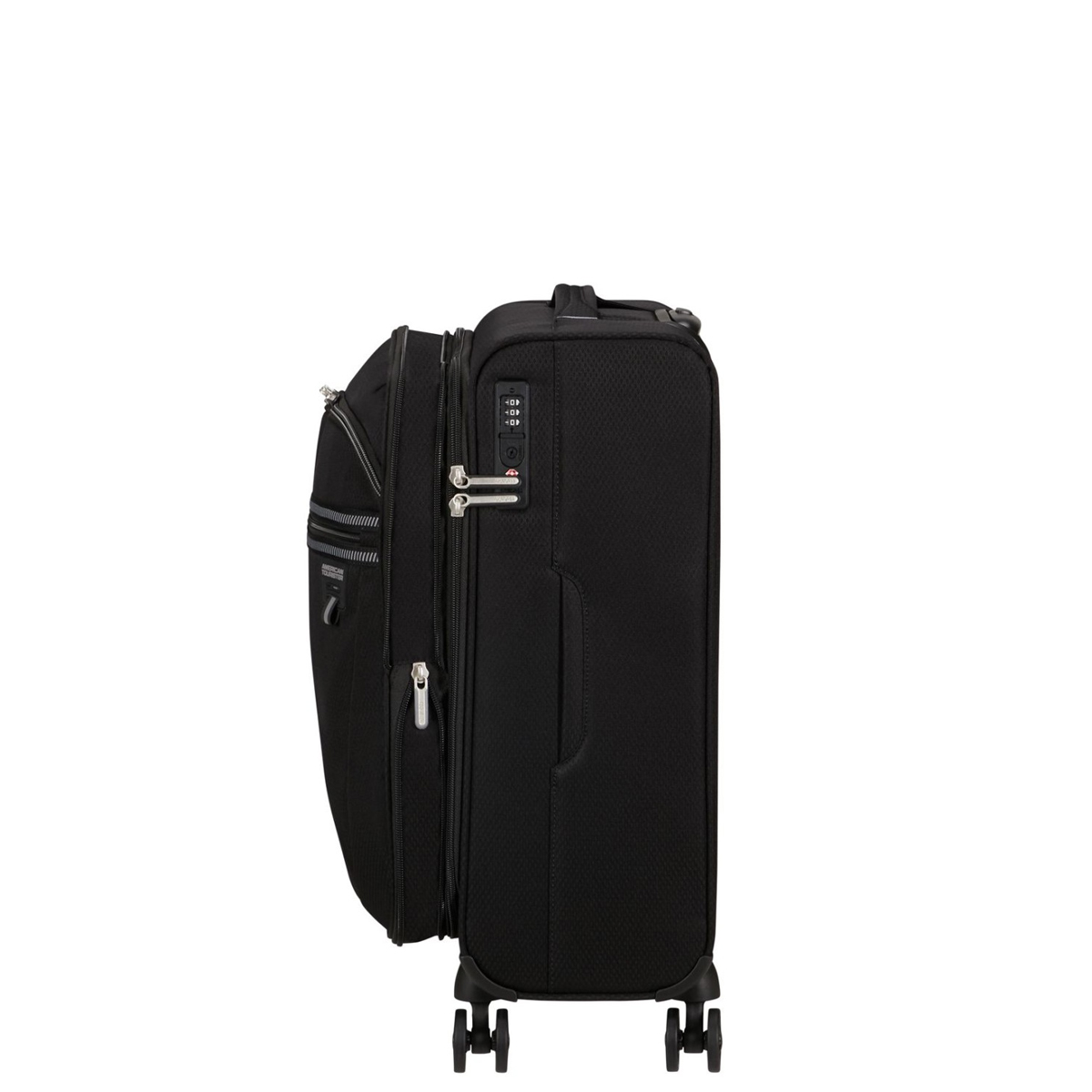 American Tourister Bagaglio a mano Trolley Cabina Aerospin Spinner Exp. 55 cm Black - 6