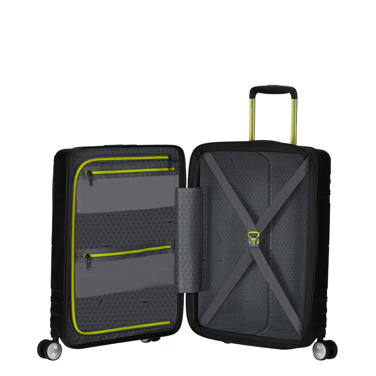 American Tourister Bagaglio a mano Hello Cabin Spinner 55 cm Black Lime - 3 American Tourister Bagaglio a mano Hello Cabin Spinner 55 cm Black Lime - 3