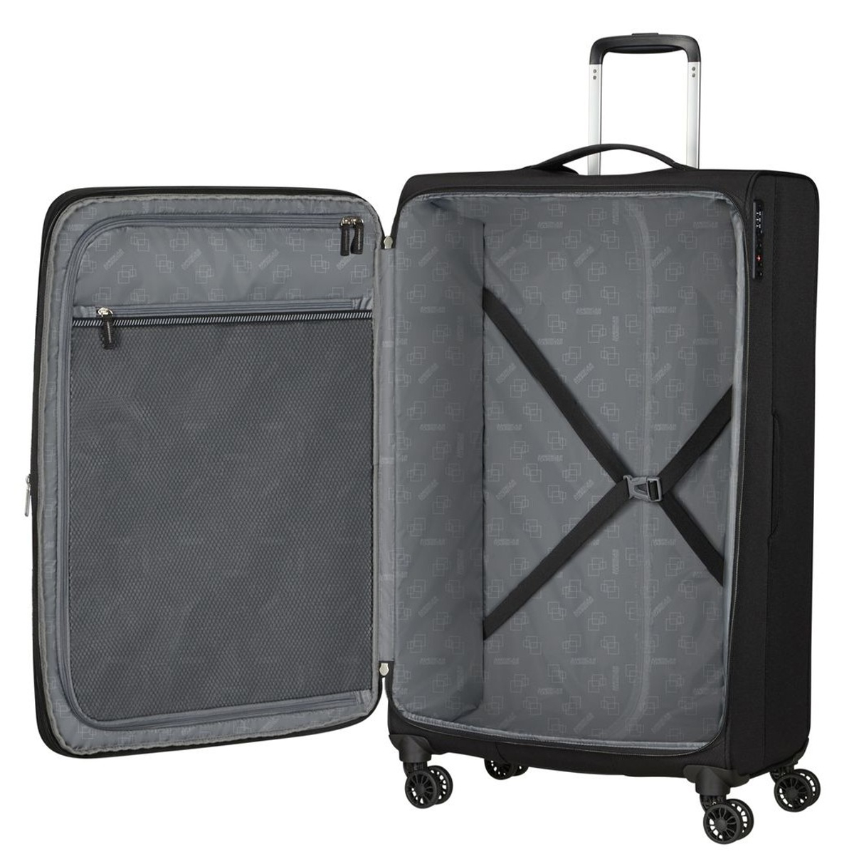 American Tourister Trolley Grande Aerospin Spinner Exp. 80 cm Black - 4