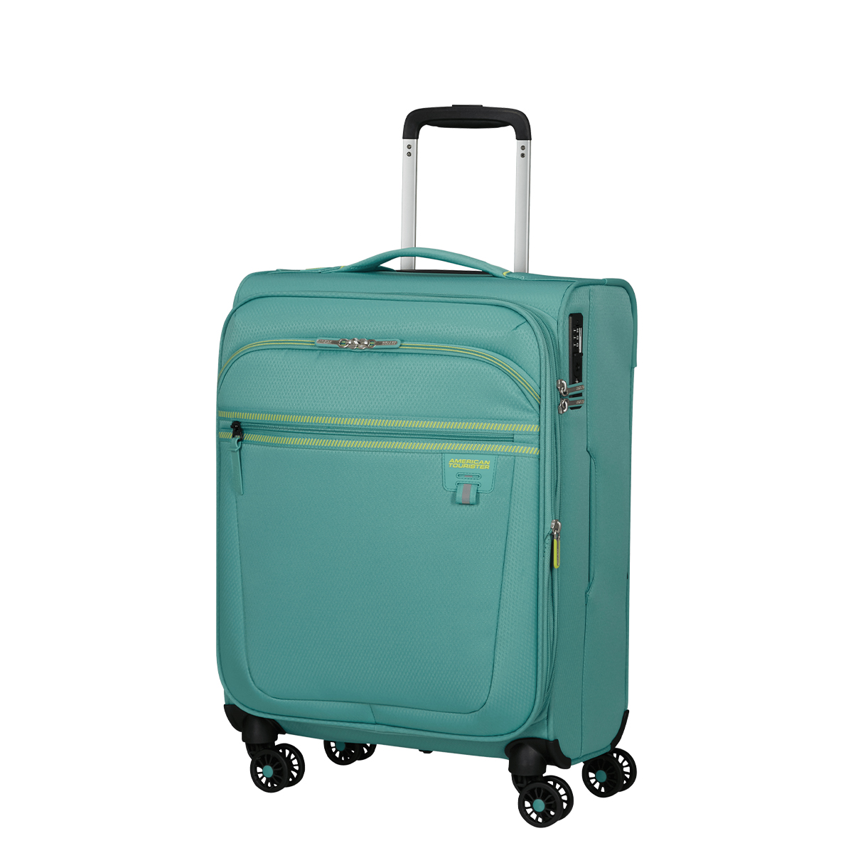 American Tourister Bagaglio a mano Trolley Cabina Aerospin Spinner Exp. 55 cm Dusty Turquoise - 2
