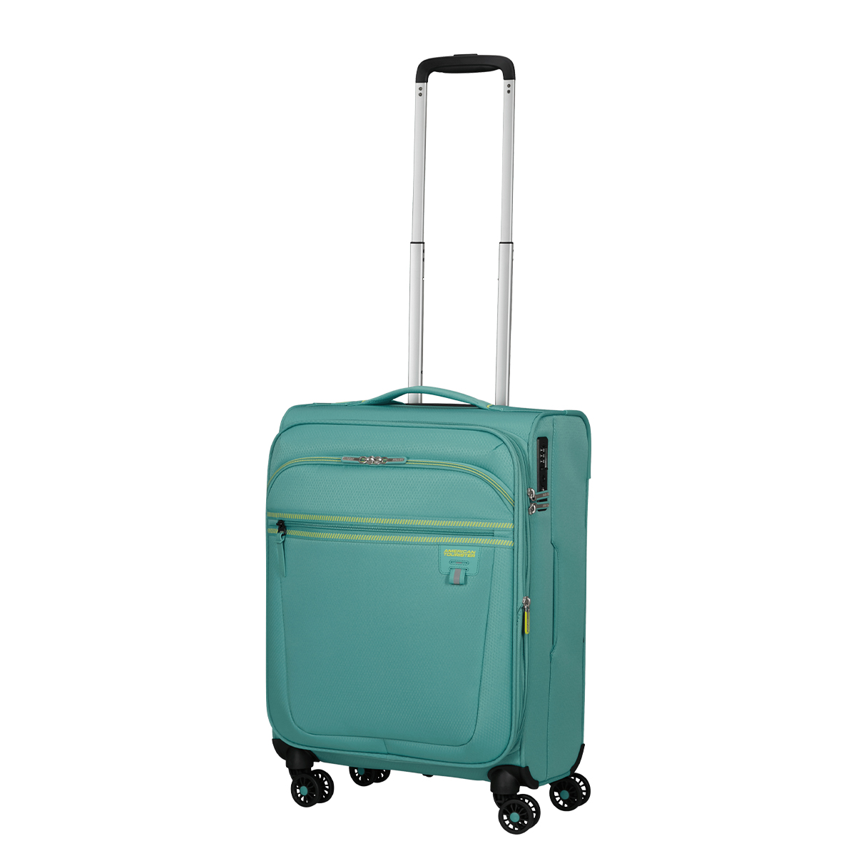 American Tourister Bagaglio a mano Trolley Cabina Aerospin Spinner Exp. 55 cm Dusty Turquoise - 6