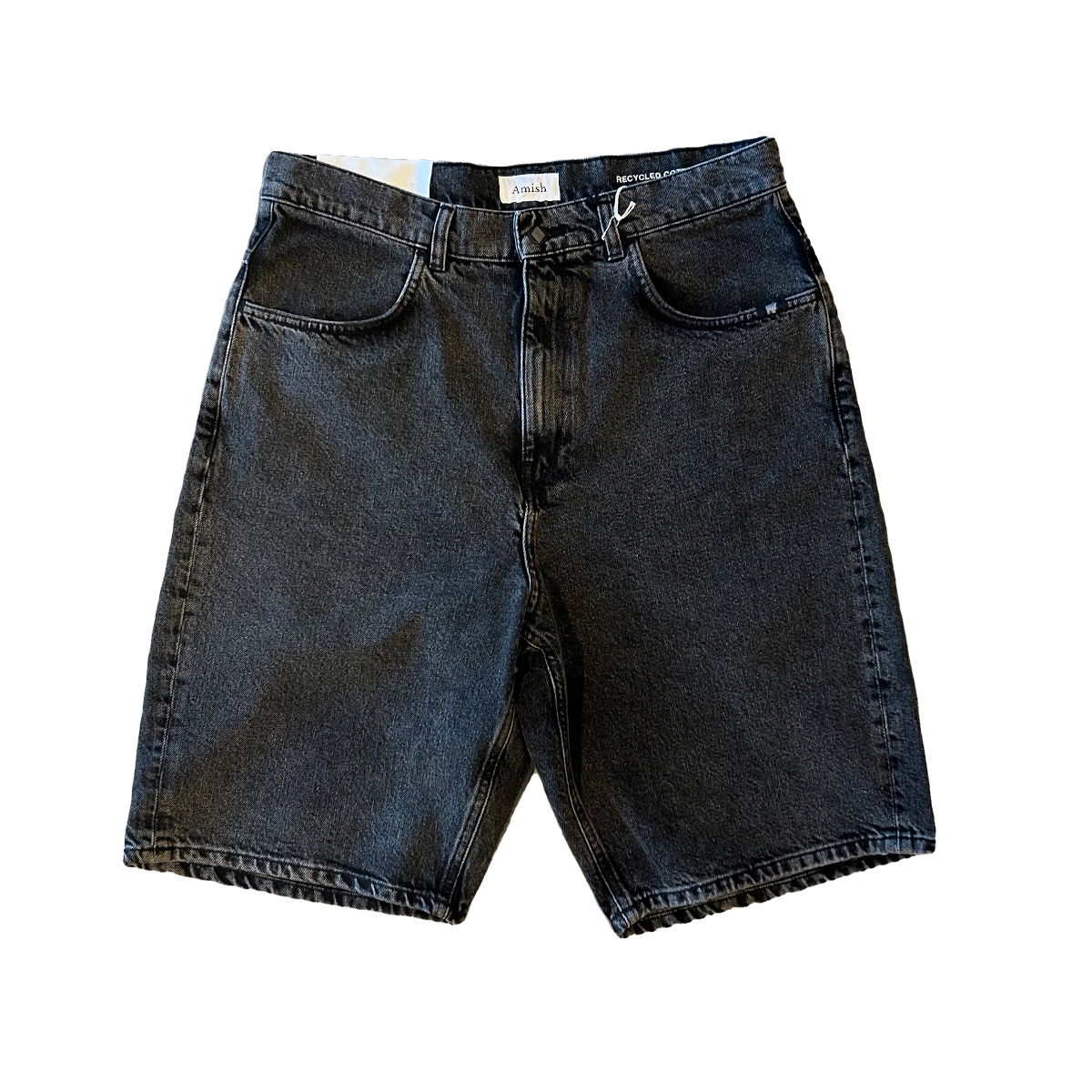 Amish Bermuda Tommy Black Stone Denim - 1