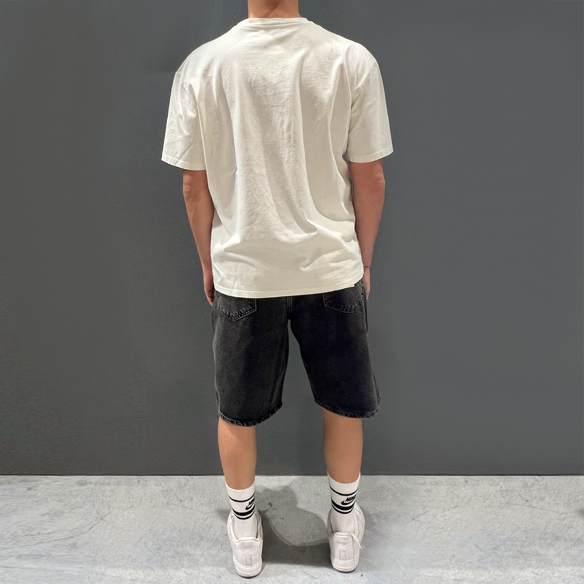 Amish Bermuda Tommy Black Stone Denim - 5