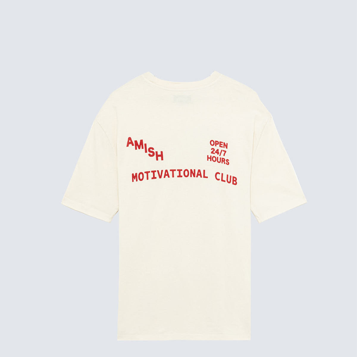 Amish T-Shirt Jersey Motivational Club Off White - 2 Amish T-Shirt Jersey Motivational Club Off White - 2