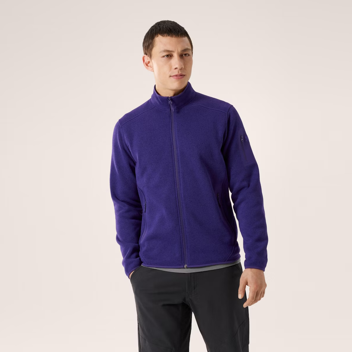 Arc'Teryx Felpa Covert Cardigan Soulsonic Heather - 3