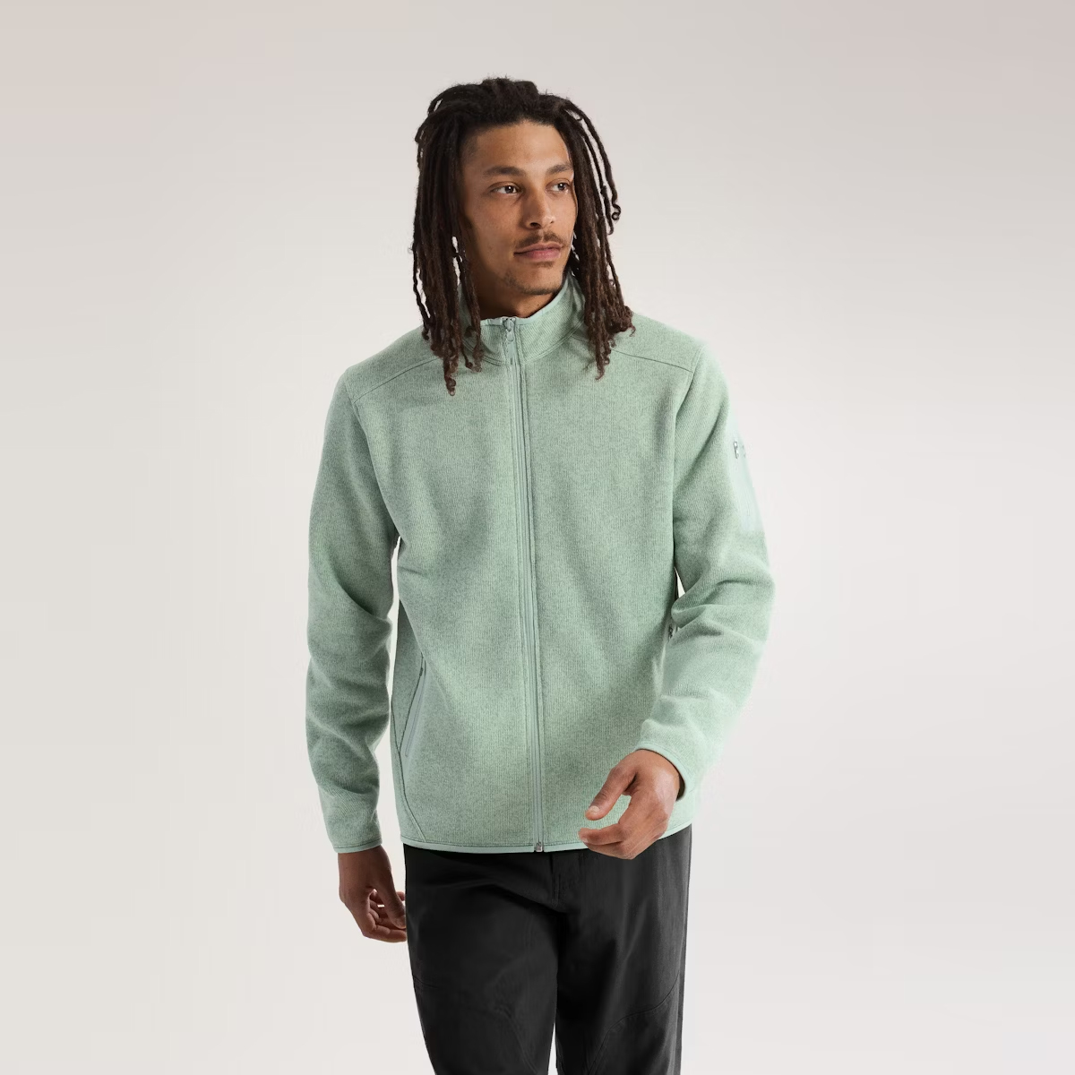 Arc'Teryx Felpa Covert Cardigan Stone Green Heather - 3