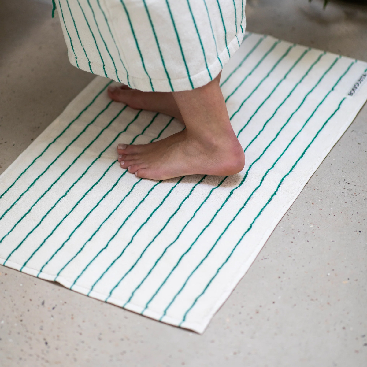 BON Tappetino Naram Bath Mat Pure White Grass - 2 BON Tappetino Naram Bath Mat Pure White Grass - 2