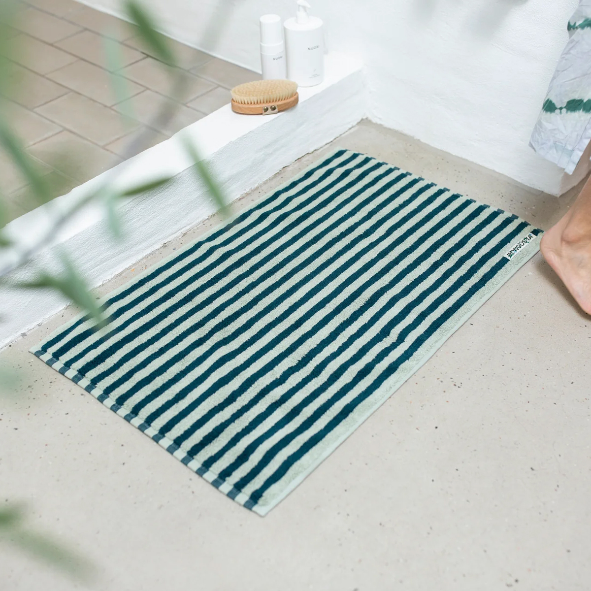 BON Tappetino Naram Bath Mat Sea Foam Deep Teal - 3 BON Tappetino Naram Bath Mat Sea Foam Deep Teal - 3