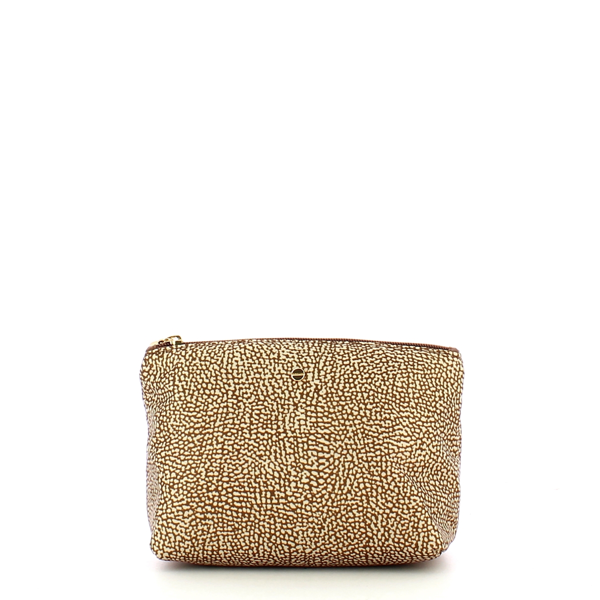 Borbonese Busta portacosmetici in Nylon riciclato Beige Marrone - 1 Borbonese Busta portacosmetici in Nylon riciclato Beige Marrone - 1
