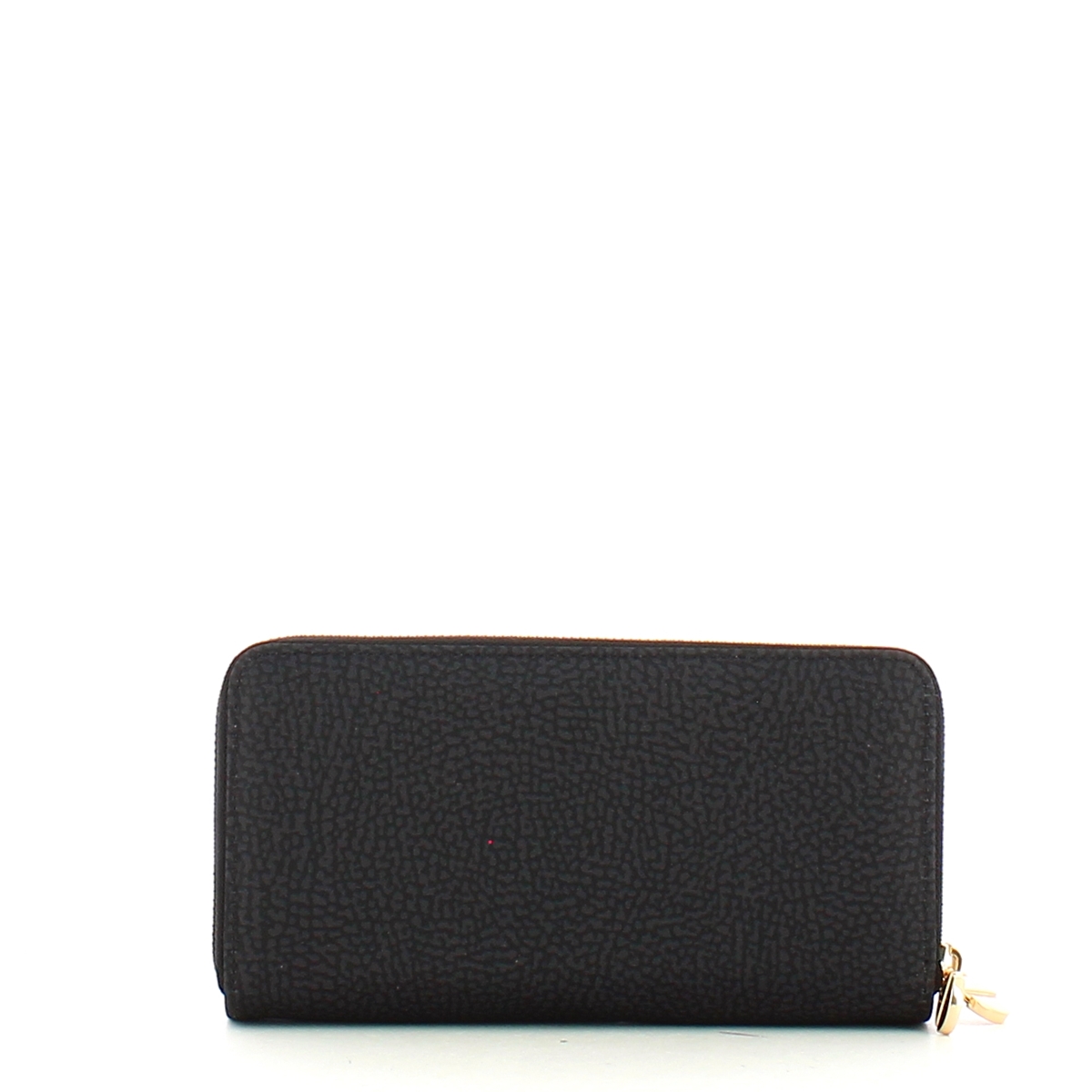 Borbonese Portafoglio Large RFID in Nylon Riciclato Doppia Zip Around Dark Black - 2 Borbonese Portafoglio Large RFID in Nylon Riciclato Doppia Zip Around Dark Black - 2