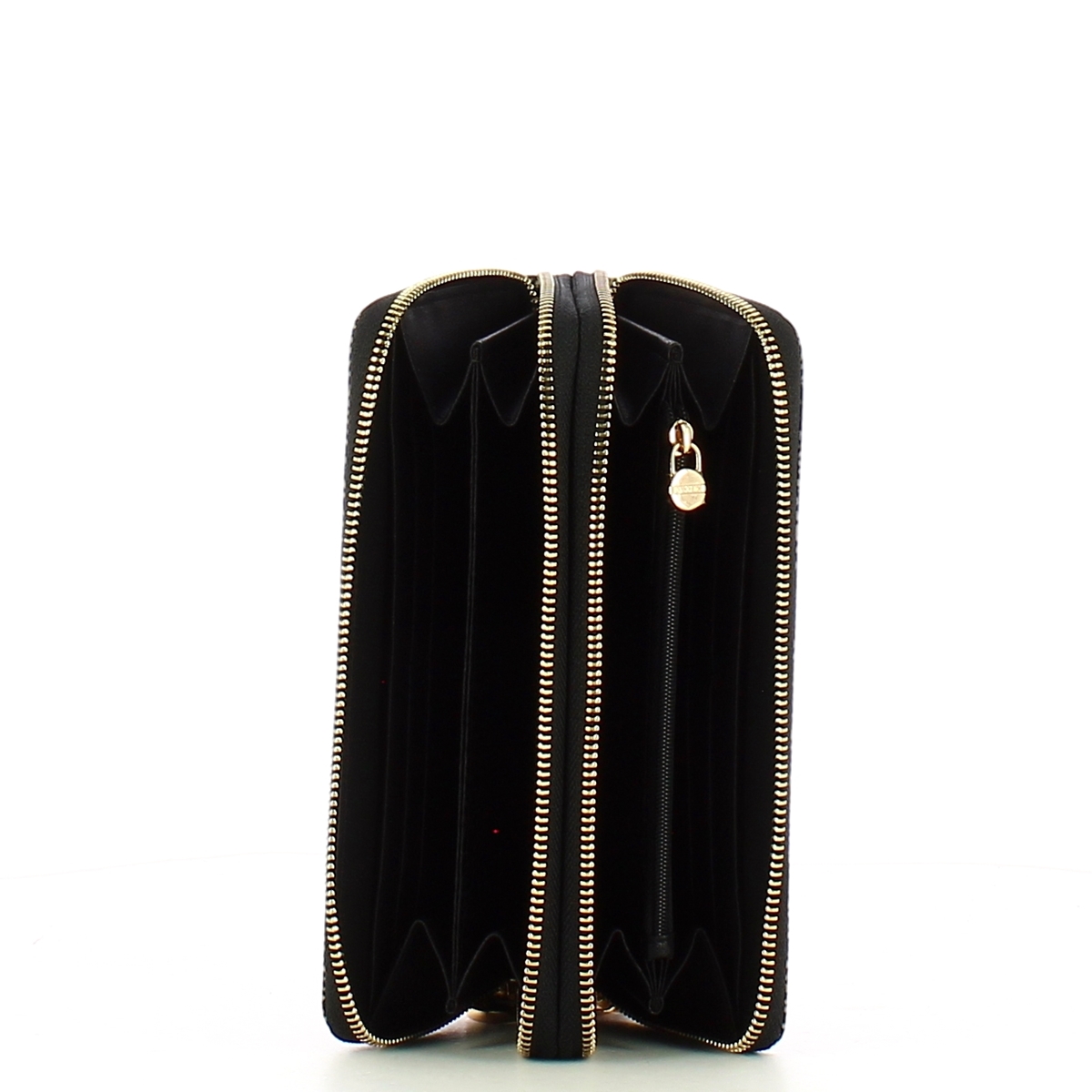 Borbonese Portafoglio Large RFID in Nylon Riciclato Doppia Zip Around OP Naturale Nero - 3 Borbonese Portafoglio Large RFID in Nylon Riciclato Doppia Zip Around OP Naturale Nero - 3
