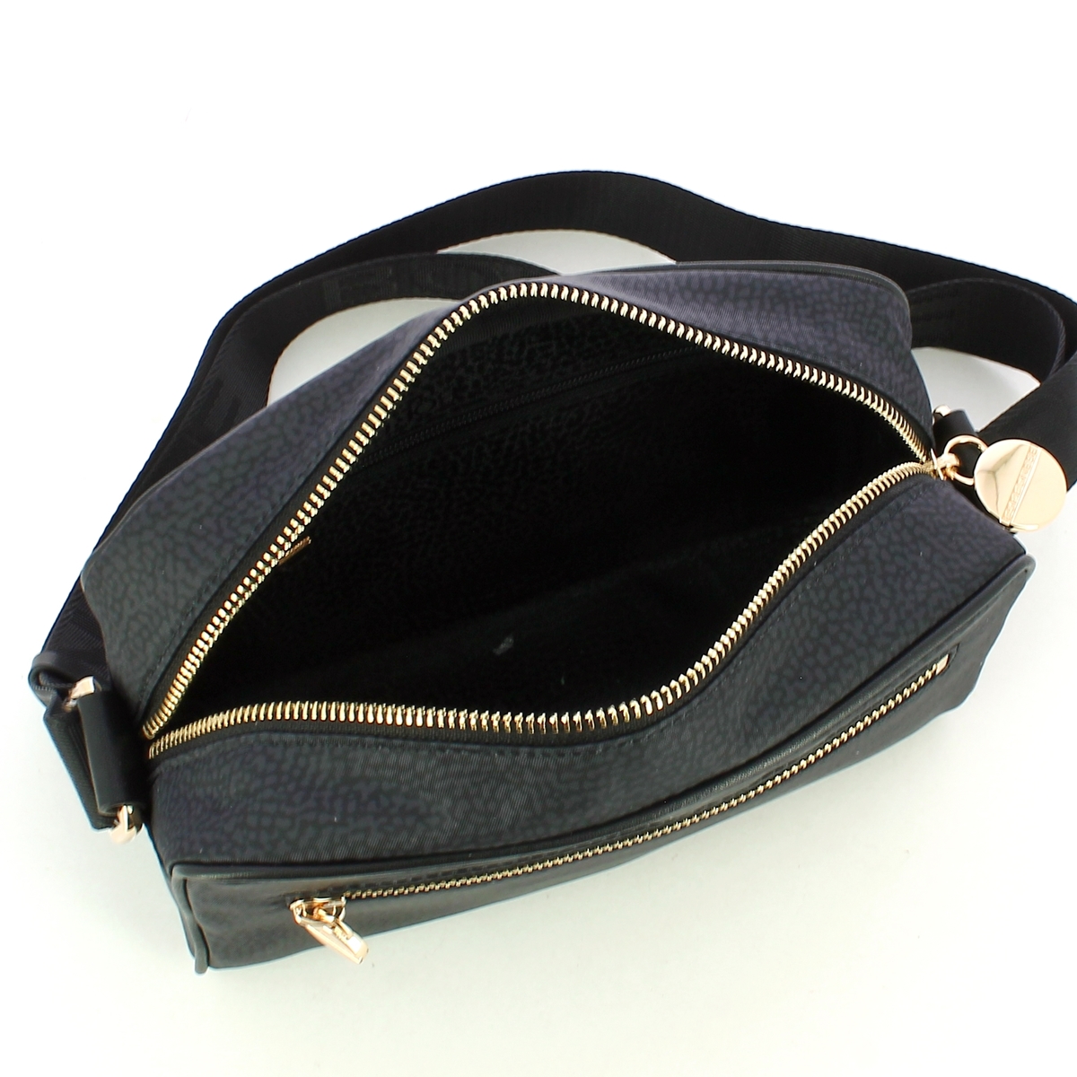 Borbonese Tracollina Small in Nylon Riciclato Dark Black - 4 Borbonese Tracollina Small in Nylon Riciclato Dark Black - 4