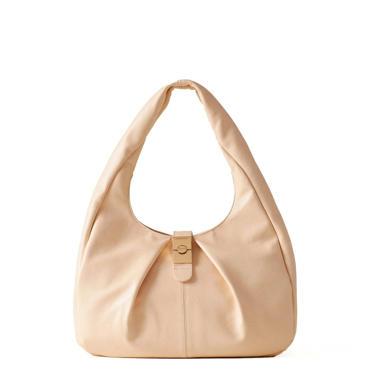 Borbonese Hobo Bag Cortina Medium Light Cuir - 1 Borbonese Hobo Bag Cortina Medium Light Cuir - 1