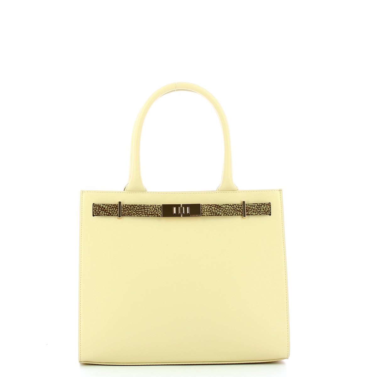 Borbonese Shopping Bag Medium Out Of Office Butter - 1 Borbonese Shopping Bag Medium Out Of Office Butter - 1