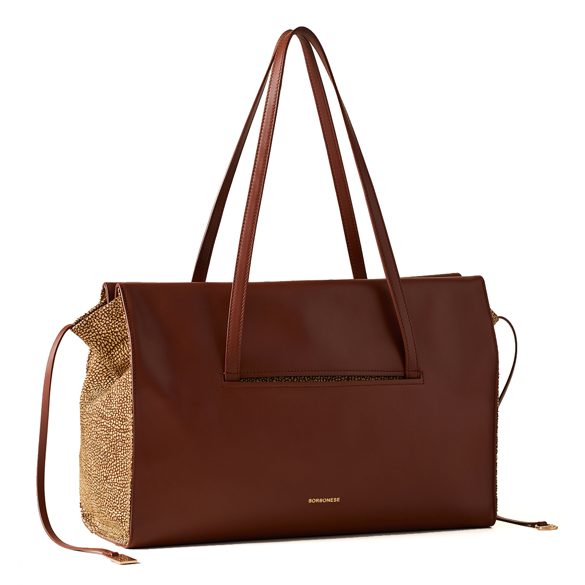 Borbonese Borsa a spalla Livre Large Cuoio OP Naturale - 2 Borbonese Borsa a spalla Livre Large Cuoio OP Naturale - 2