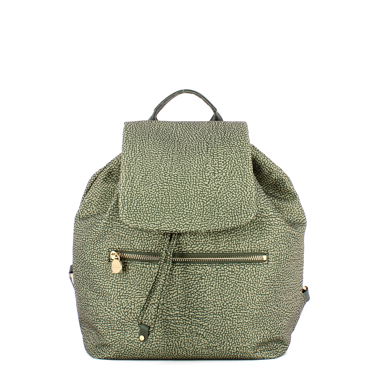 Borbonese Zaino Medium in Nylon Riciclato Clay Grey - 1 Borbonese Zaino Medium in Nylon Riciclato Clay Grey - 1