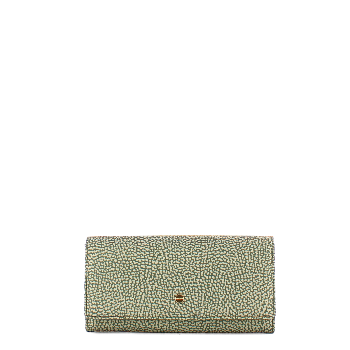 Borbonese Portafoglio Large RFID in Nylon Riciclato Clay Grigio - 1