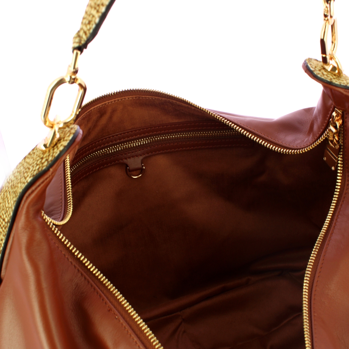 Borbonese Hobo Bag Oyster Large Cuoio OP Naturale - 4 Borbonese Hobo Bag Oyster Large Cuoio OP Naturale - 4