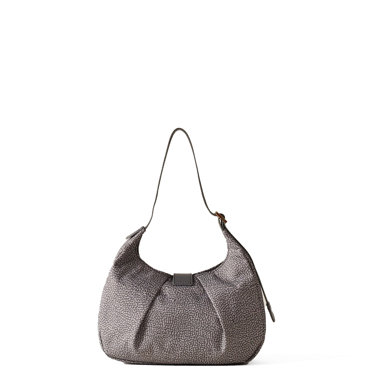 Borbonese Hobo Bag Cortina Small Clay Grey - 3