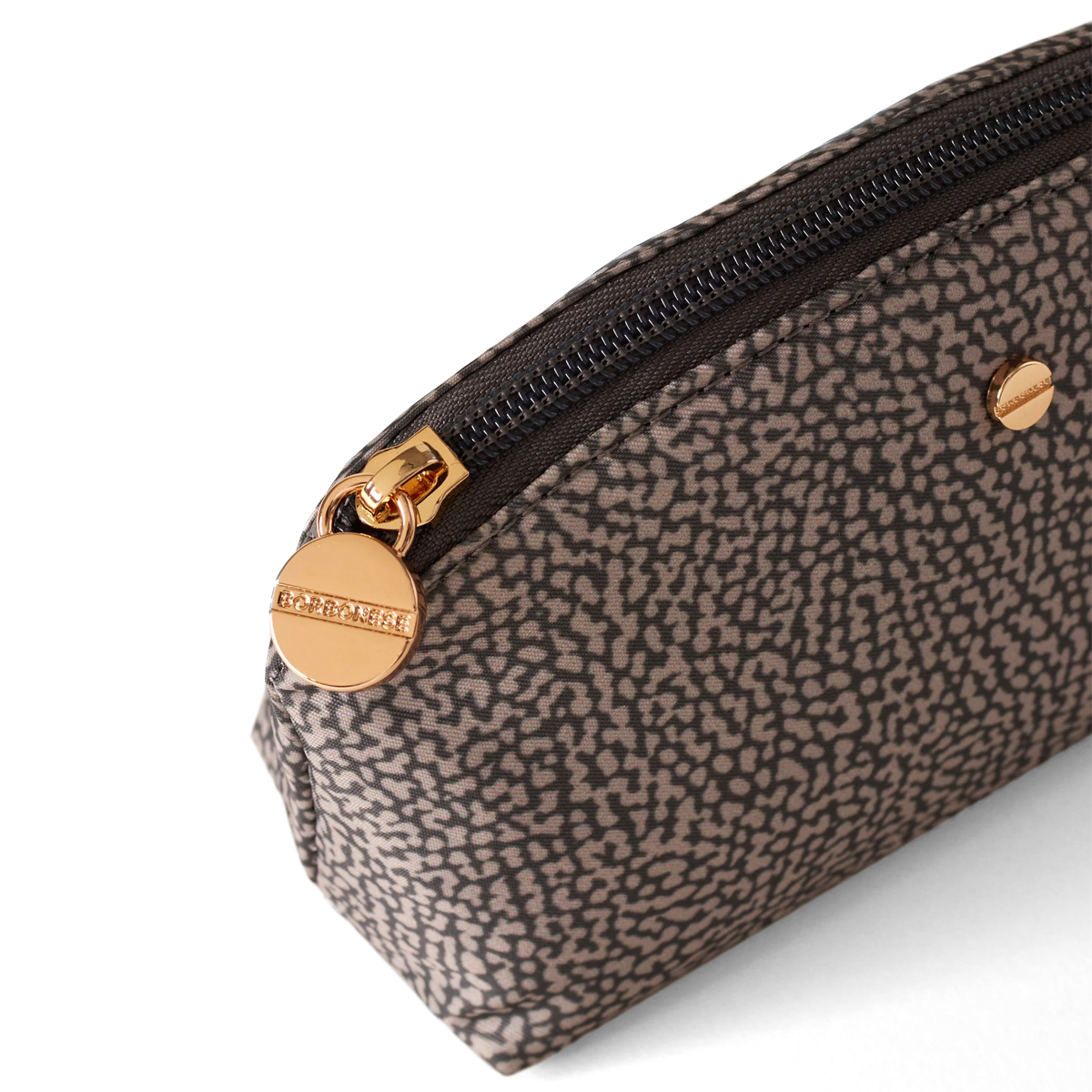 Borbonese Busta Small in tessuto riciclato Clay Grey - 4