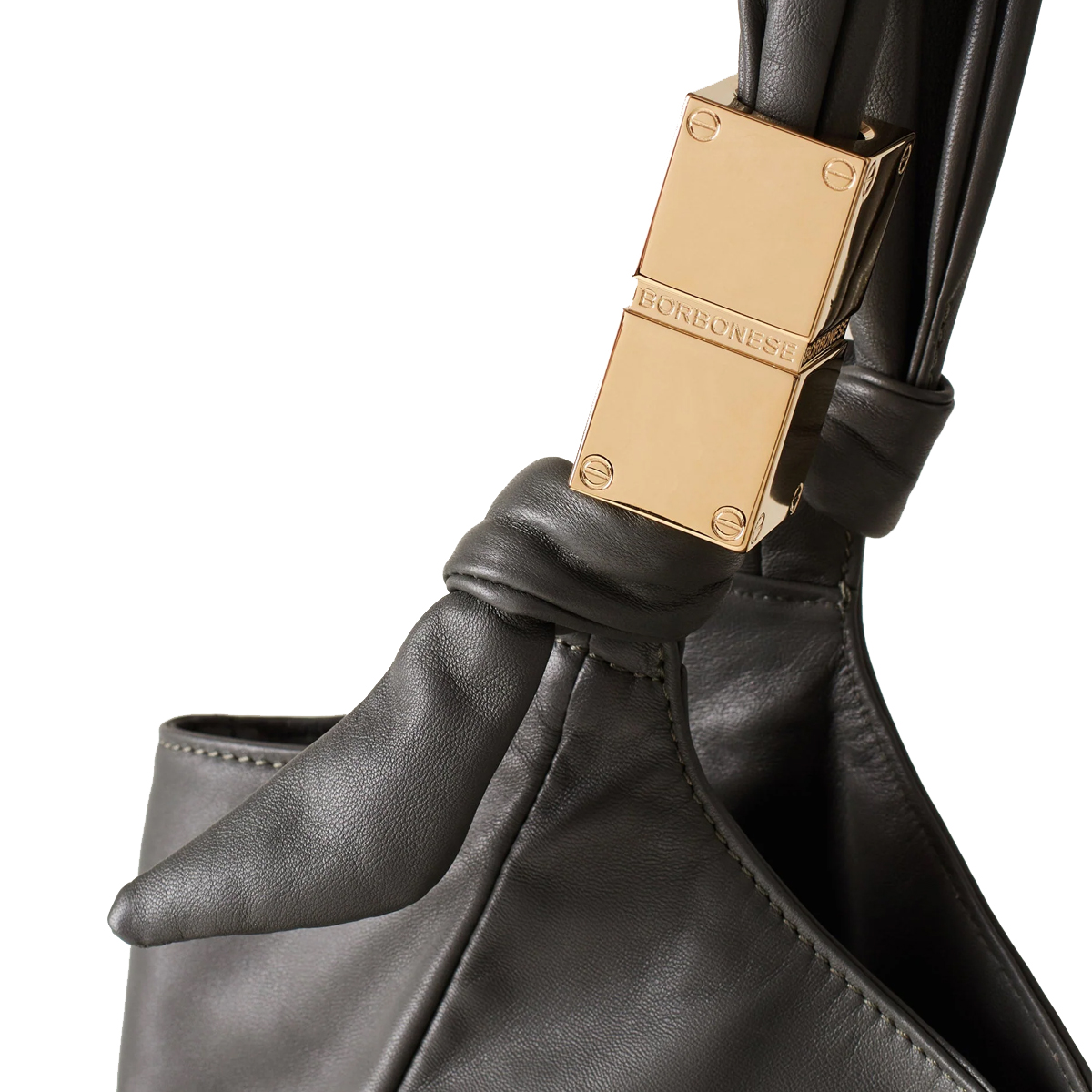 Borbonese Shopper Domino Large Clay Grey - 4 Borbonese Shopper Domino Large Clay Grey - 4