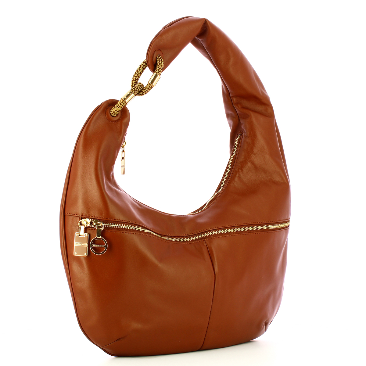 Borbonese Hobo Bag Infinite Cuoio OP Naturale - 2 Borbonese Hobo Bag Infinite Cuoio OP Naturale - 2