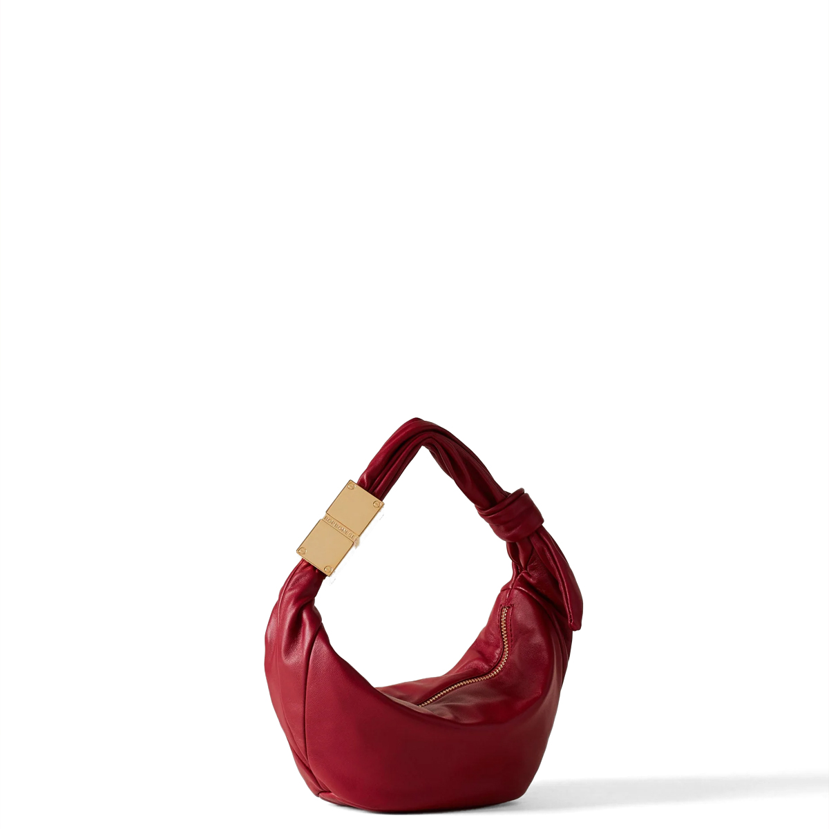Borbonese Mini Hobo Bag Domino Borgogna - 2 Borbonese Mini Hobo Bag Domino Borgogna - 2