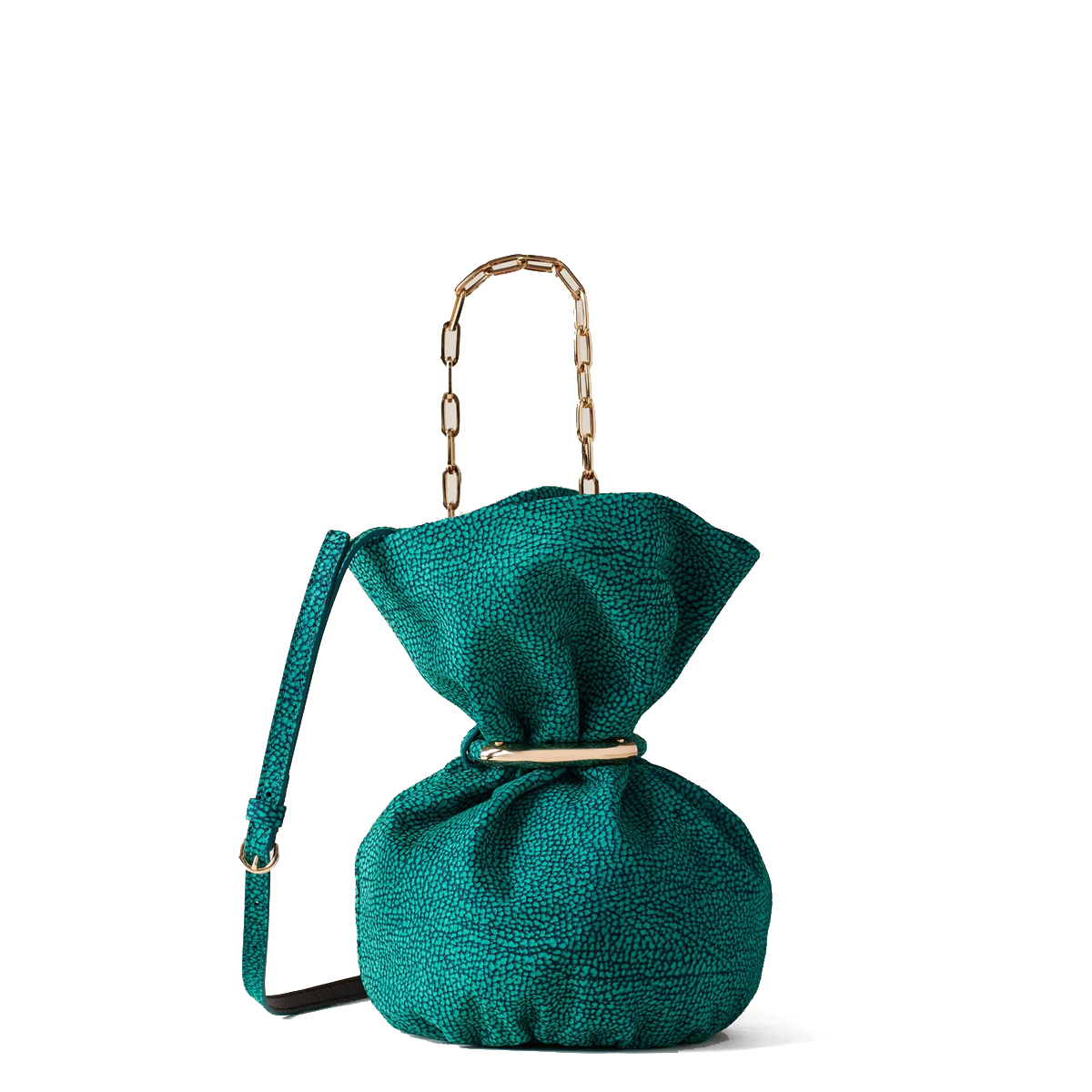 Borbonese Trésor Small Peacock Bucket Bag - 1 Borbonese Trésor Small Peacock Bucket Bag - 1