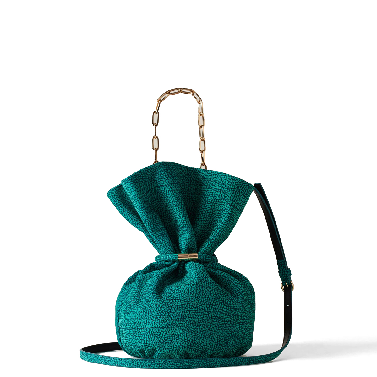 Borbonese Trésor Small Peacock Bucket Bag - 3 Borbonese Trésor Small Peacock Bucket Bag - 3