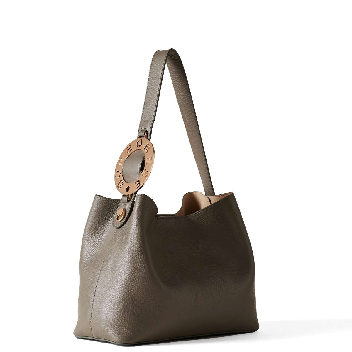 Borbonese Secchiello Small 011 Small Clay Grey - 2