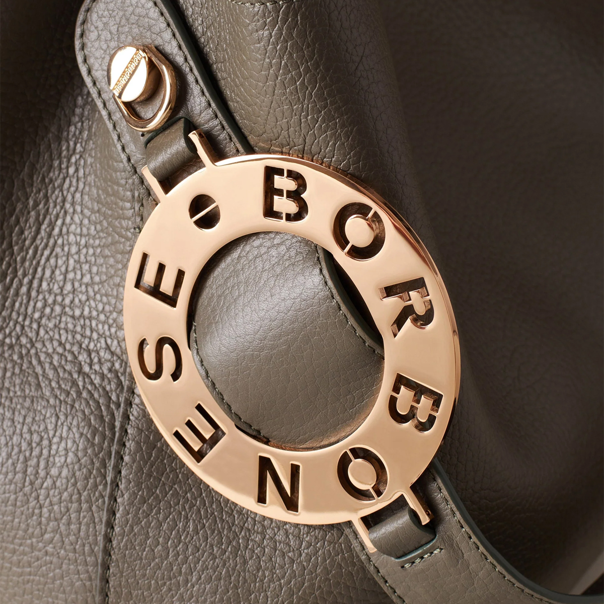 Borbonese Secchiello Small 011 Small Clay Grey - 4