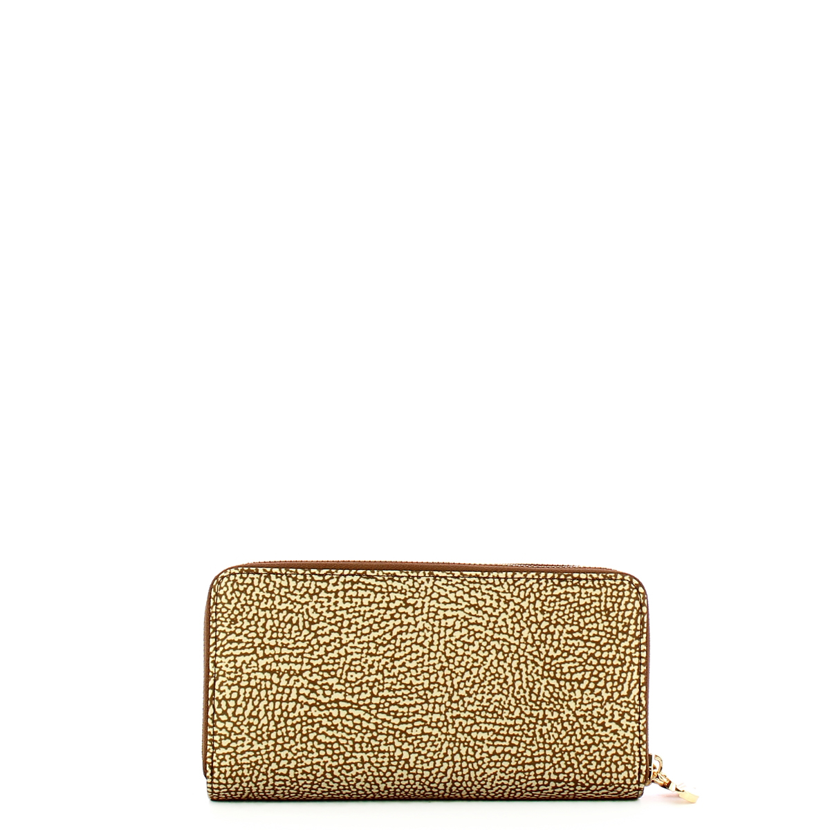 Borbonese Portafoglio RFID Doppia Zip Around Beige Marrone - 2 Borbonese Portafoglio RFID Doppia Zip Around Beige Marrone - 2