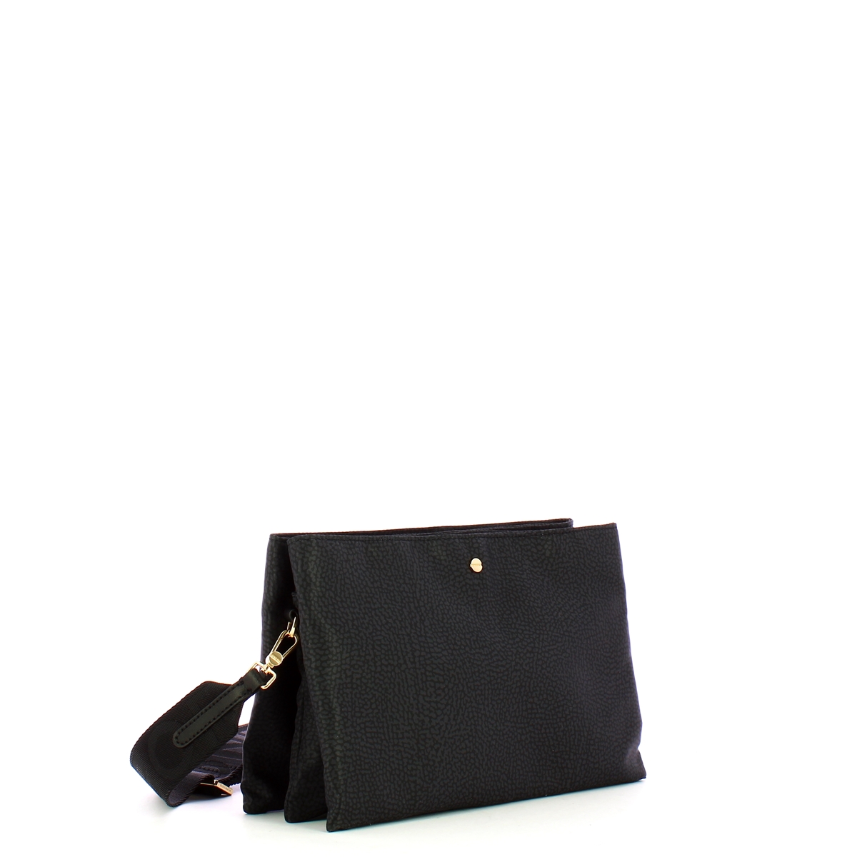Borbonese Borsa a tracolla Small Dark Black - 2 Borbonese Borsa a tracolla Small Dark Black - 2