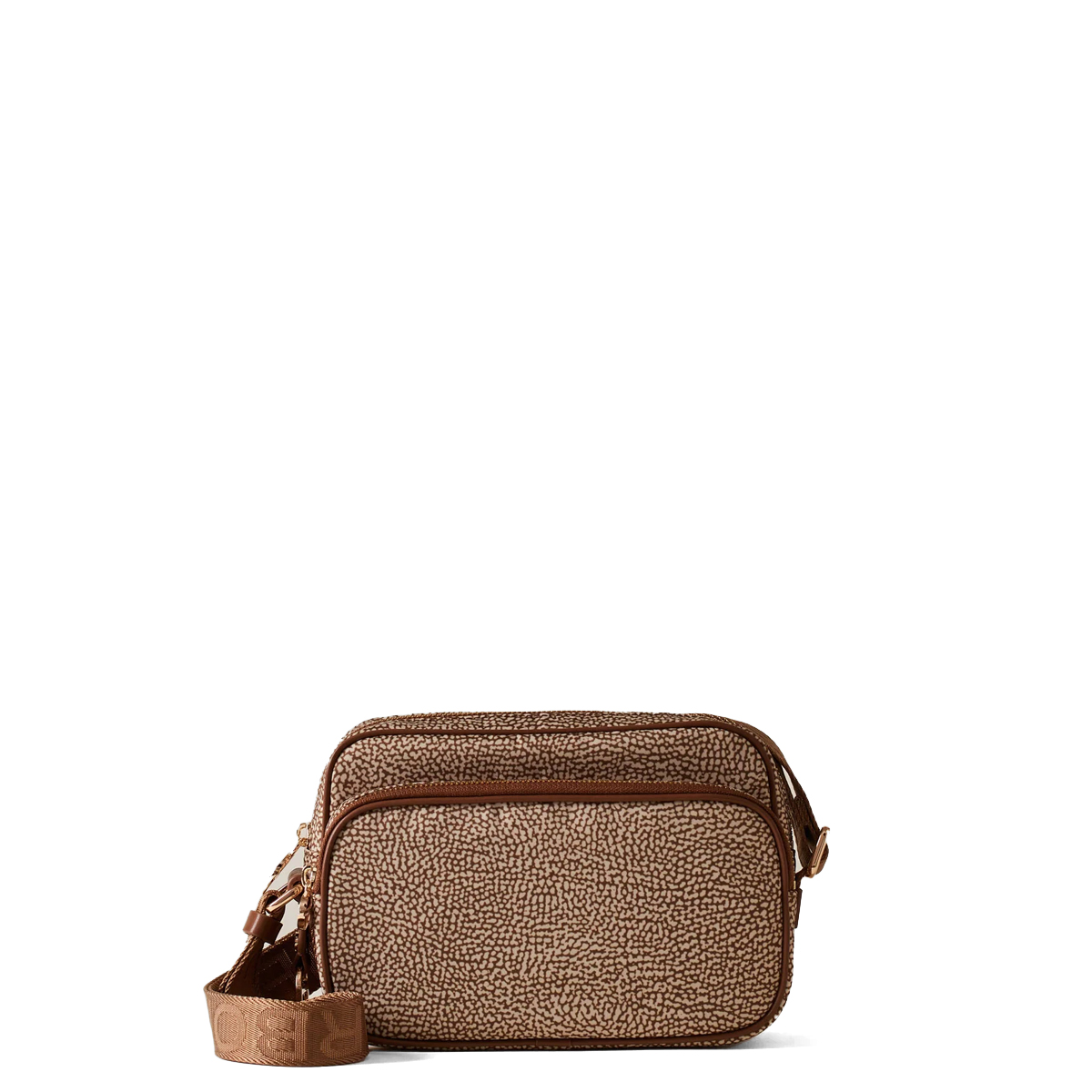 Borbonese Camera Bag Small Beige Marrone - 1 Borbonese Camera Bag Small Beige Marrone - 1